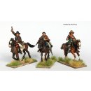 Confederate cavalry galloping with pistols in civilian...
