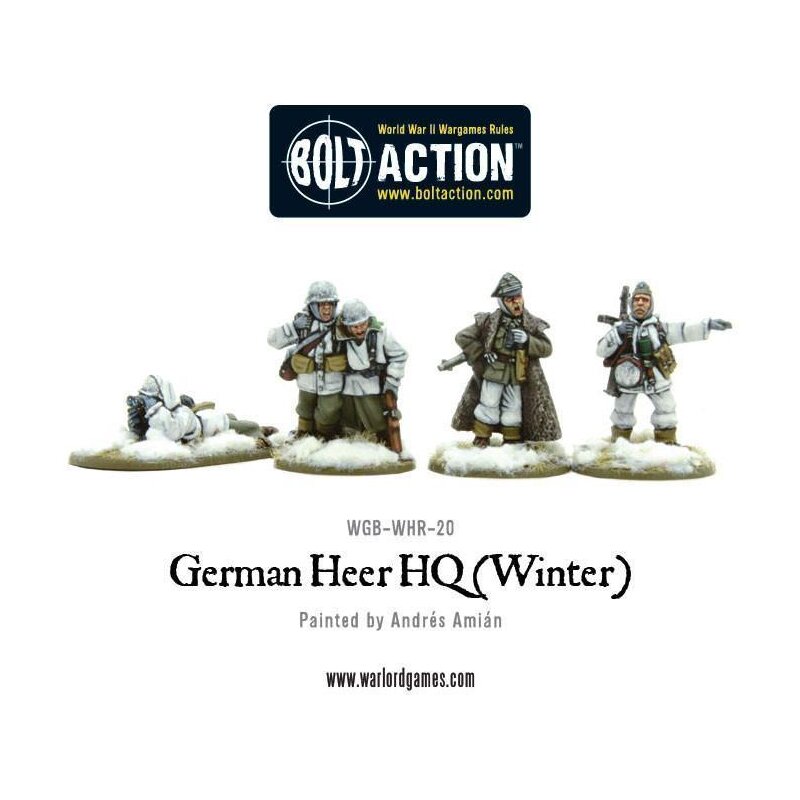 German Heer Hq Winter Von Warlord Games Aus Bei Miniaturicum 1250 8076