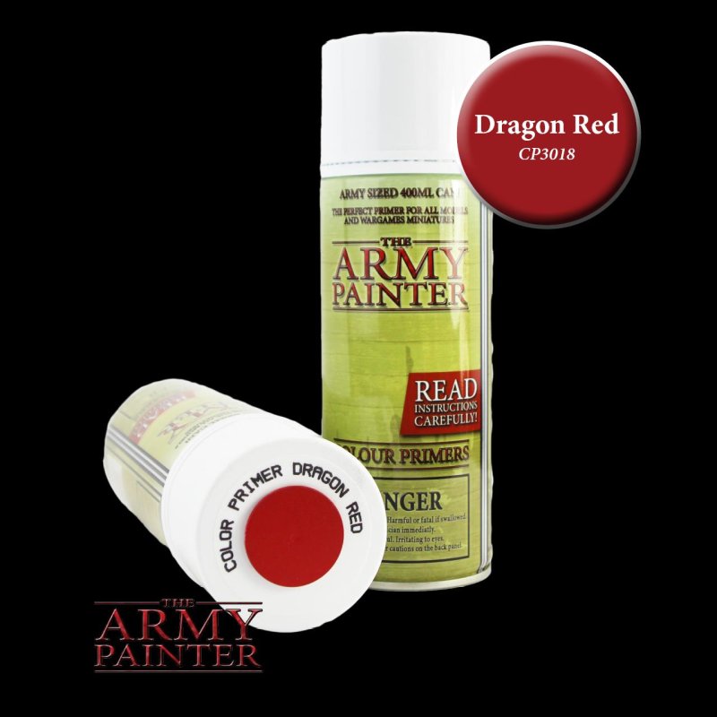 The Army Painter Primer Dragon Red 400ml Acrylic Spray for Miniature P –  Cobbco