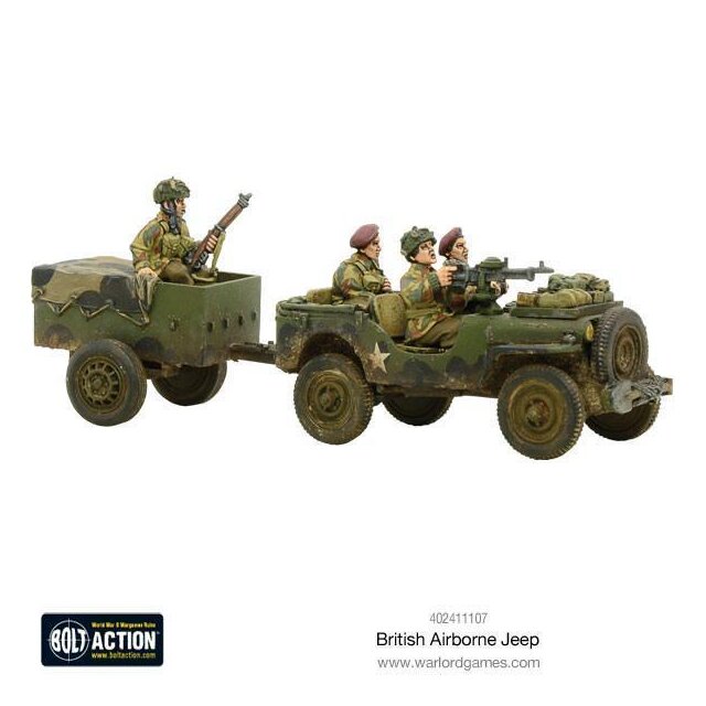 British Airborne Jeep & Trailer