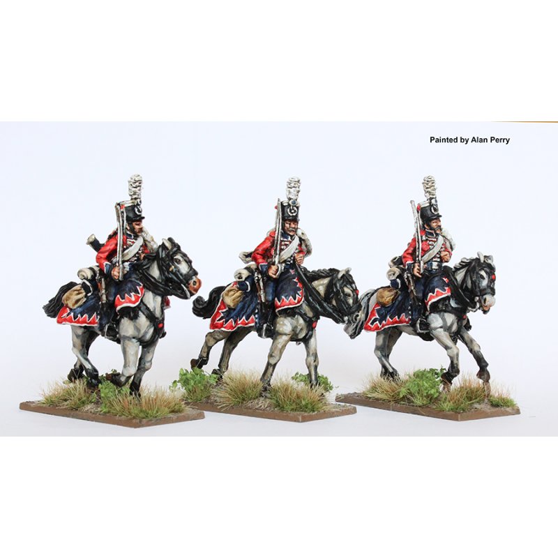 Hussars in shakos, shouldered swords, galloping. von Perry Miniatures ...