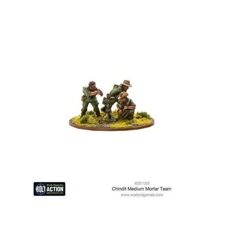 Chindit Medium Mortar Team Von Warlord Games Aus Chindits Bei Miniatu