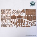 Bundle: Tabletop-Gelände aus Hartschaum: Gebäude plus Schablonen-Set aus MDF