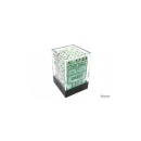 Chessex Opaque 12mm D6 Pastel Green/black Dice Block (36...