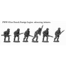 French Foreign Legion advancing, helmets.