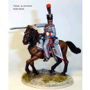 French Hussar Officer pointing with sword,cantering horse...