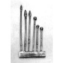Four sprues of Zulu weapons